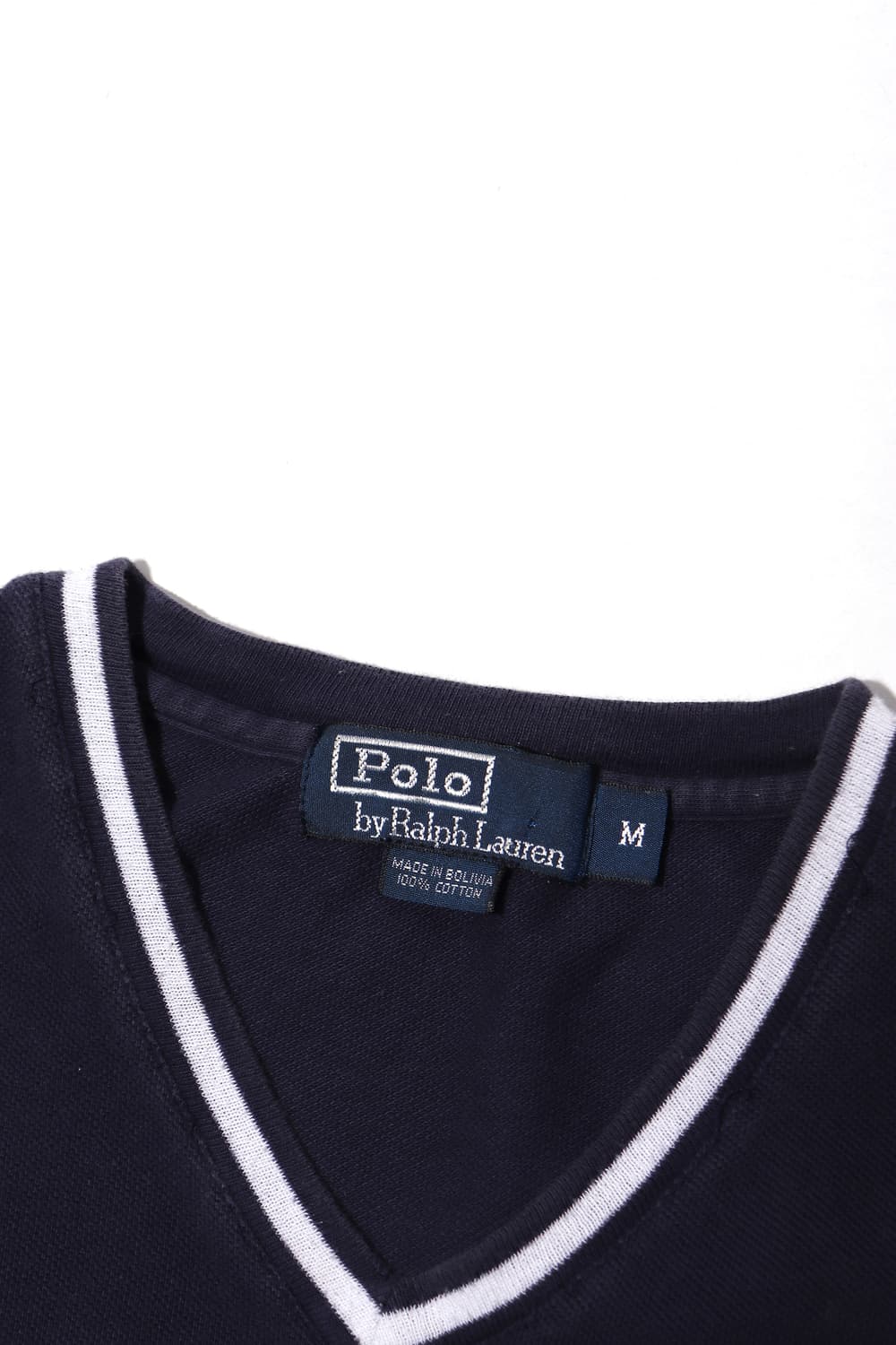 POLO RALPH ALUREN V넥 코튼 티셔츠 size M 상품이미지4