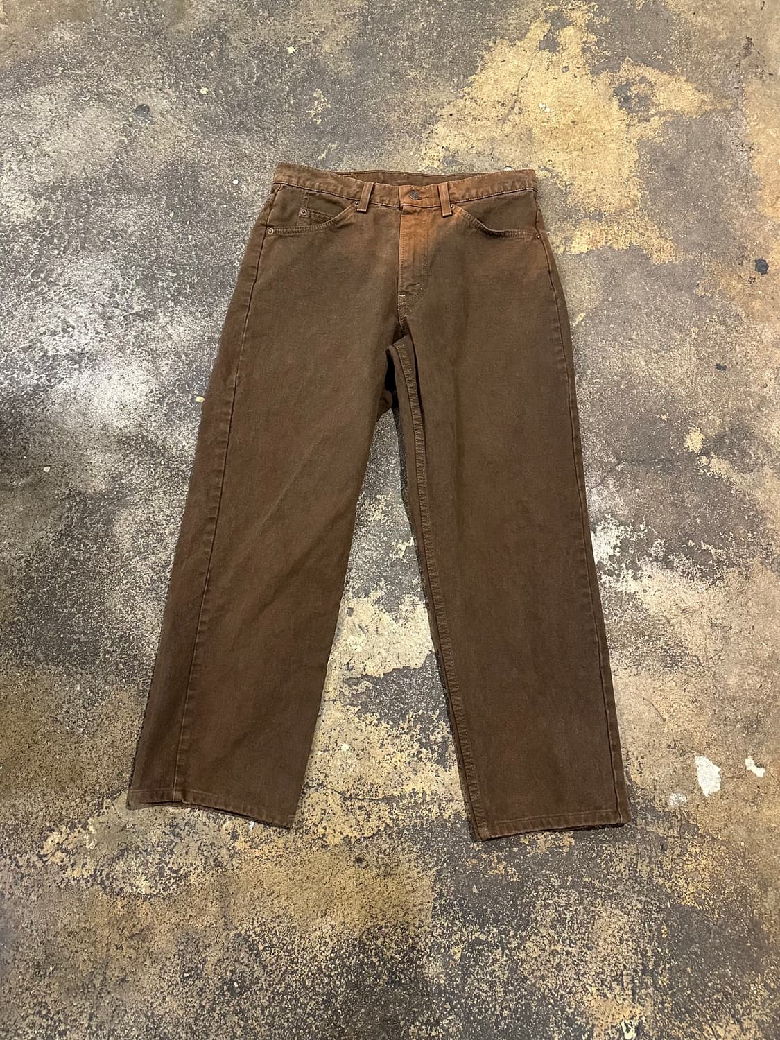 빈티지 90s 리바이스 565 브라운진 상품이미지1