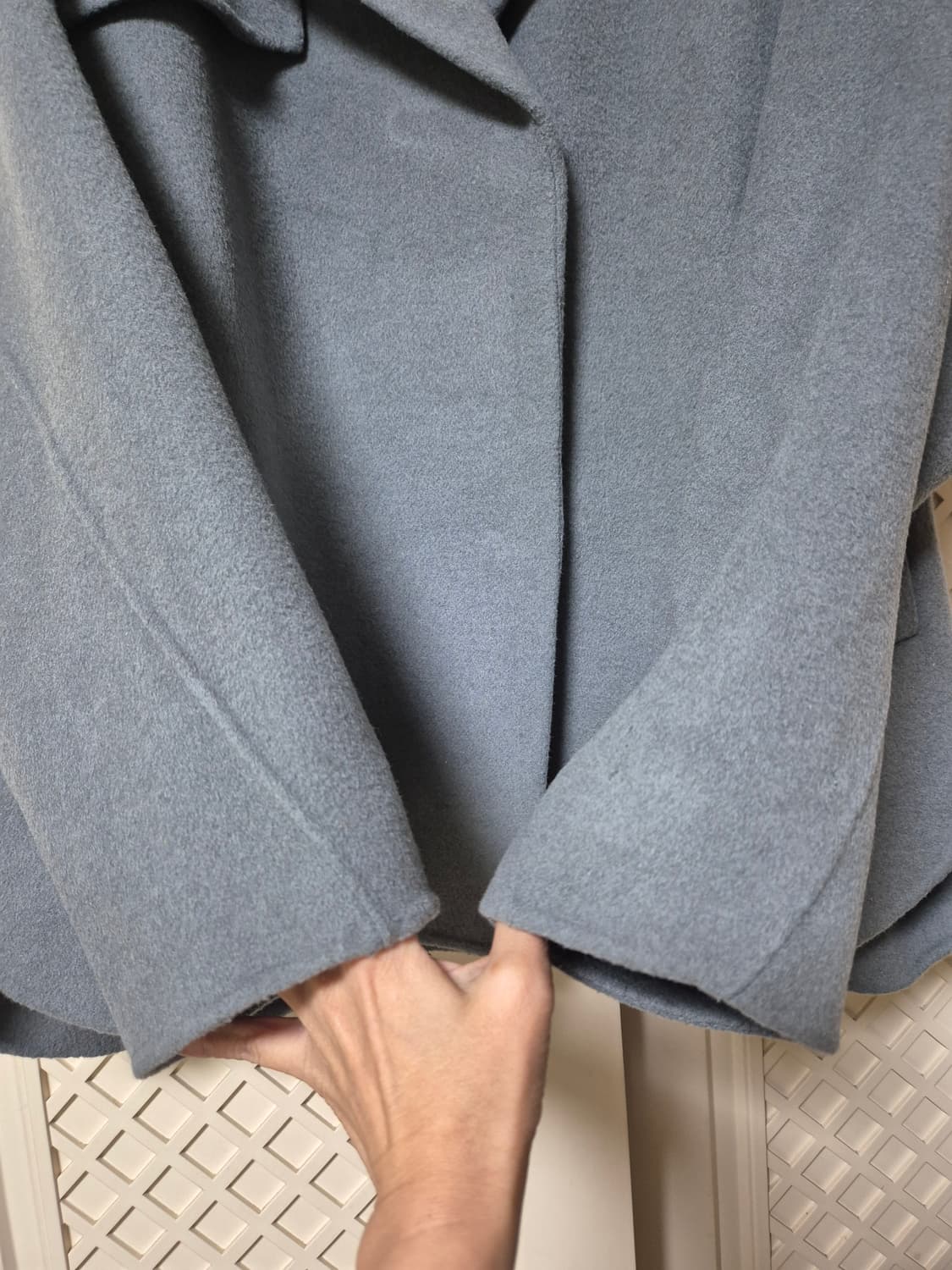 THE IZZAT 캐시미어 혼방 하프코트 상품이미지5