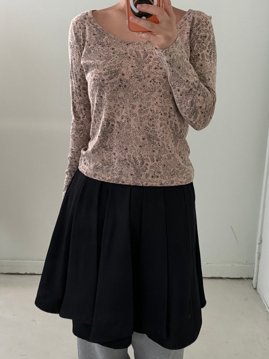 일본빈티지 레이스 플라워 롱슬리브 상품이미지2