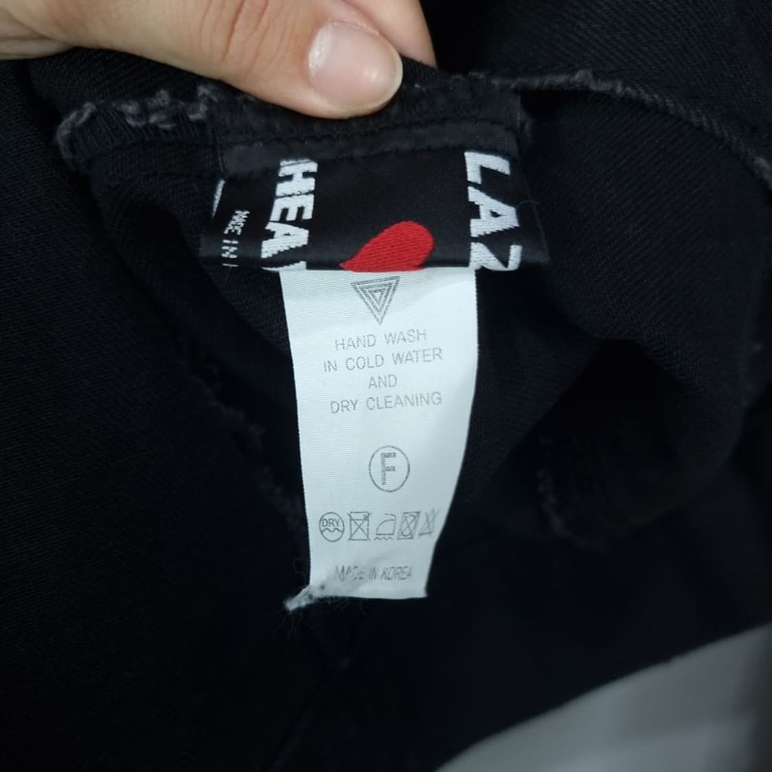 [빈티지] 데미지 레드제플린 프린팅 흑청 블랙 데님 자켓 M18343 상품이미지6