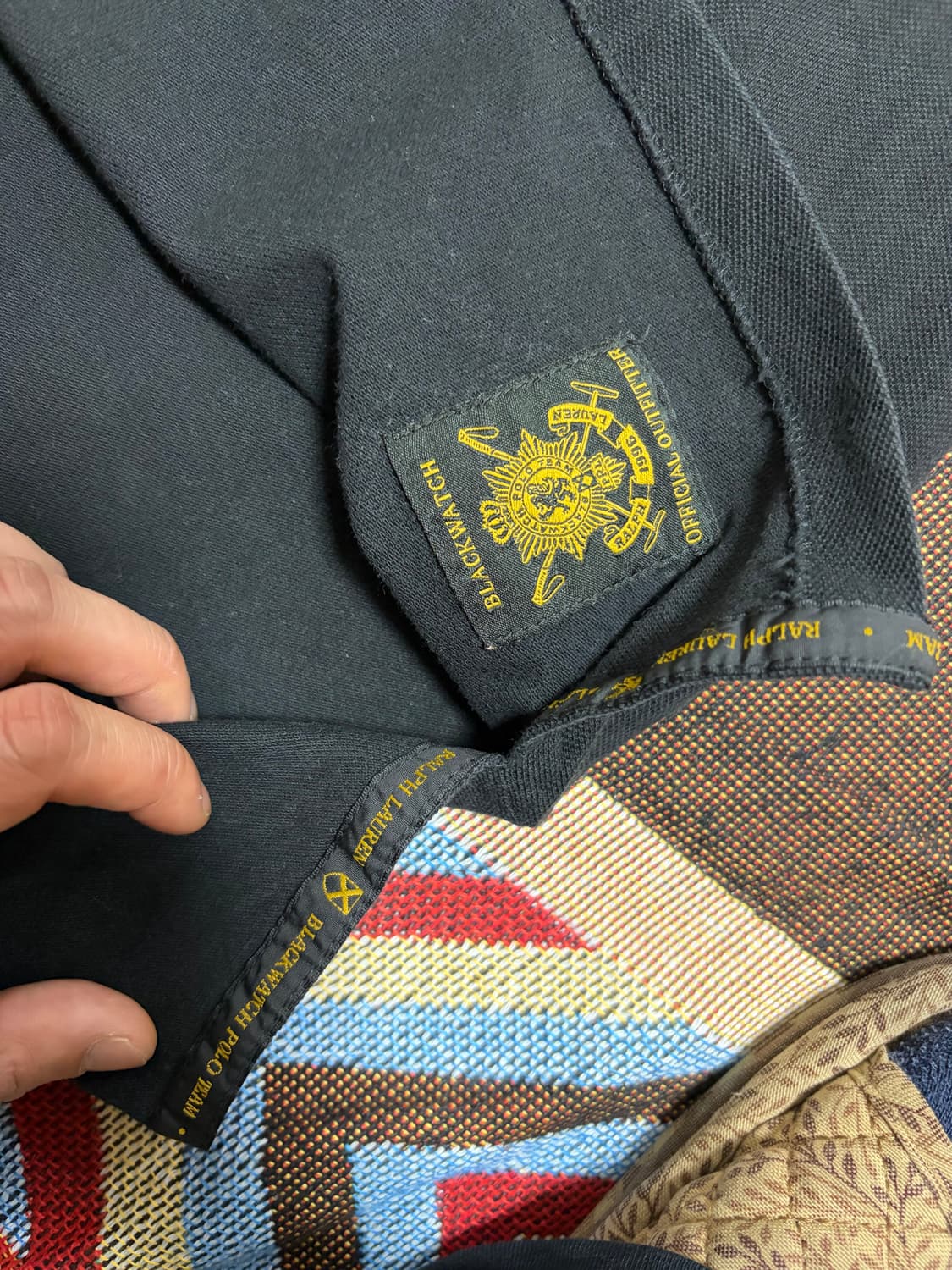 M) 폴로 빅포니 블랙와치 카라티 치프키프 상품이미지6