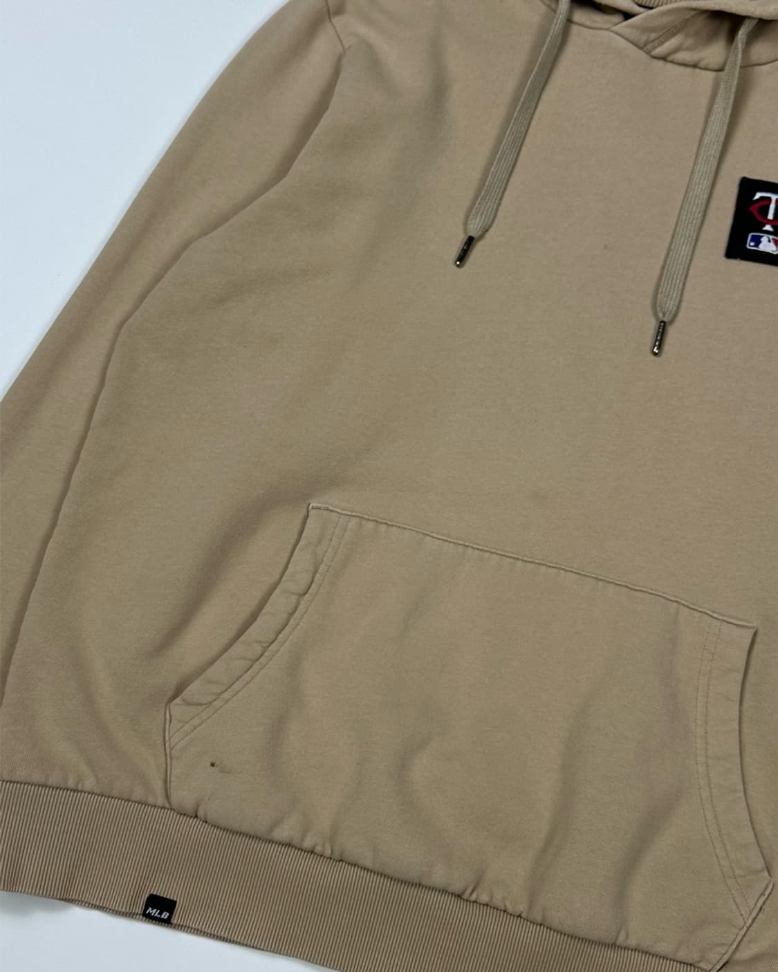 MLB 베이지 기모 후드 상품이미지3