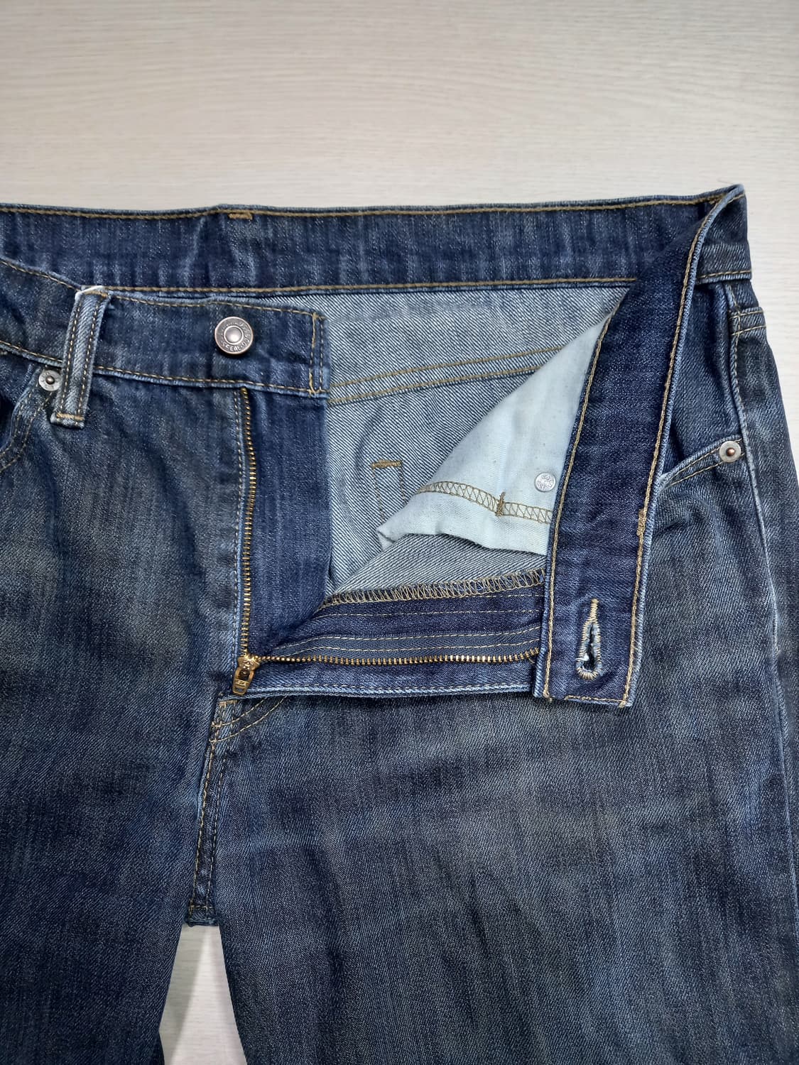 34 리바이스511 워싱 스판 슬림일자진 진청 34-566 상품이미지7