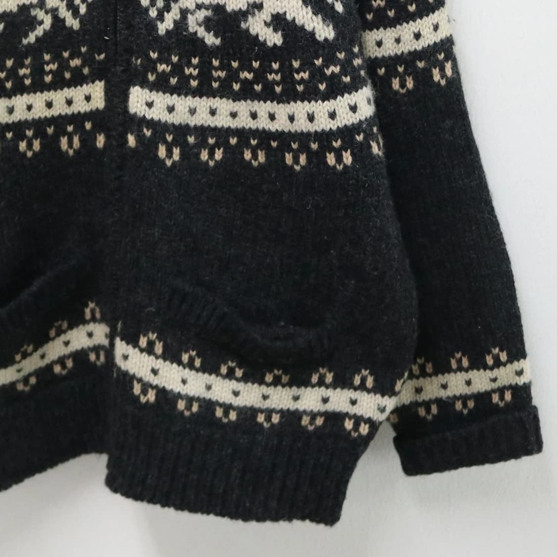 COLLINS 노르딕 후드 울 니트 집업 61766 상품이미지4