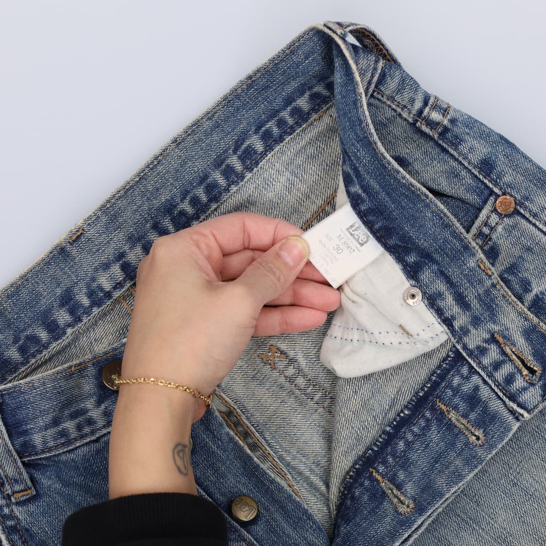 [30] LEE 워싱 빈티지 청바지 데님팬츠 1231H2 상품이미지5