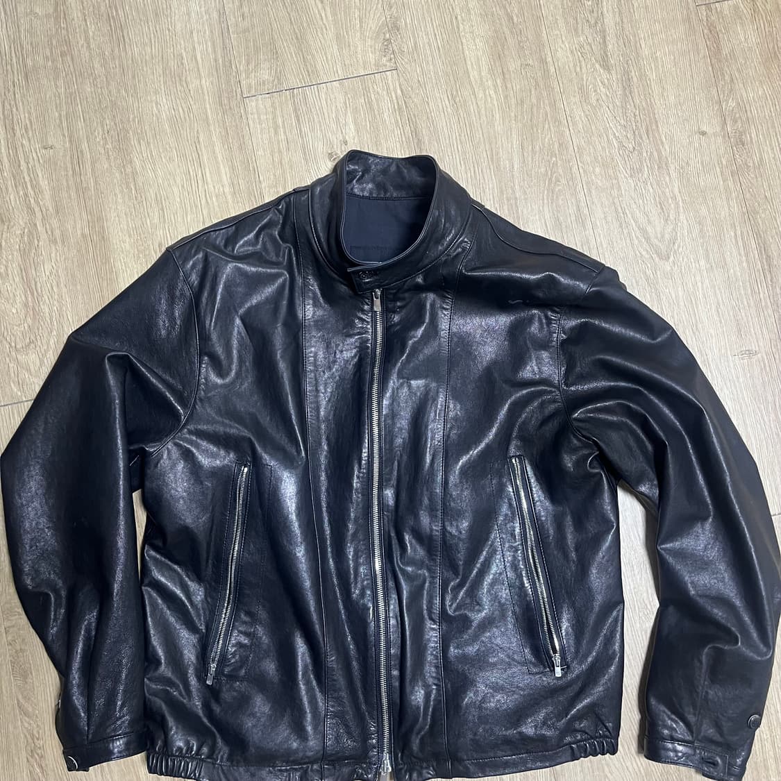 해칭룸 해링턴 램스킨 레더자켓 3size 상품이미지1