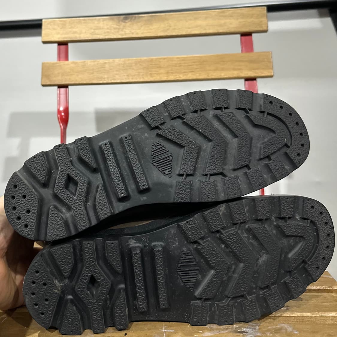 UK8) 270 팔라디움 부츠 남성 남자 워커 브라운 카키 레더 상품이미지6