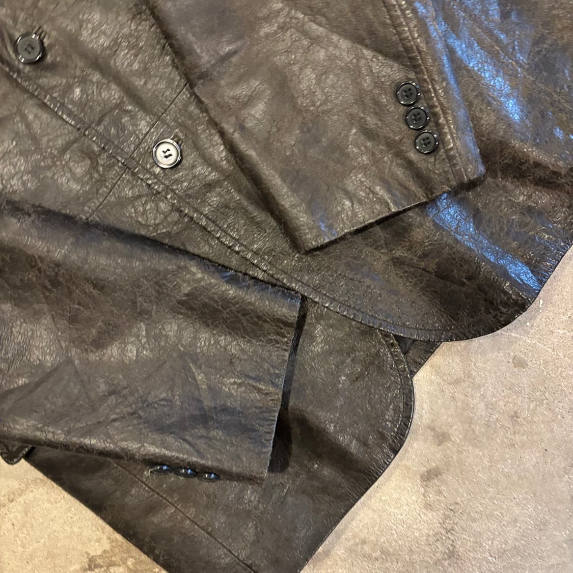 꼼샤이즘 레더 자켓 상품이미지5