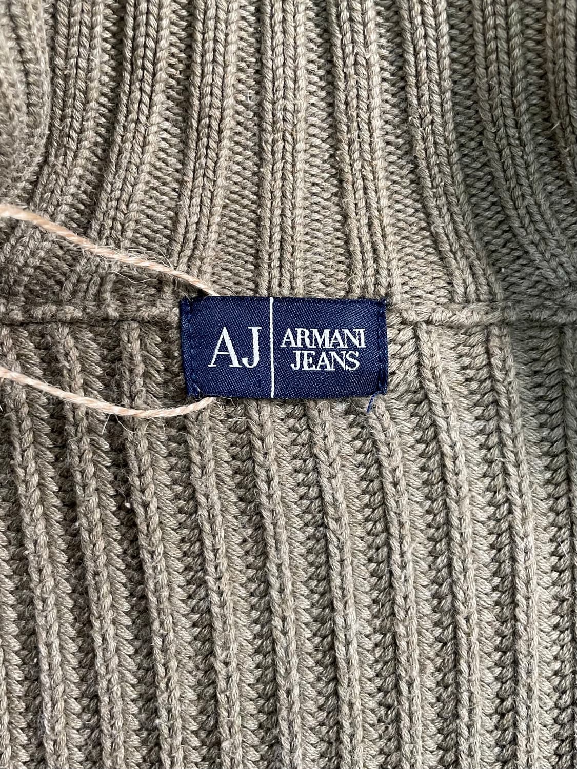 알마니 진스 엘보 패치 니트 집업 상품이미지7