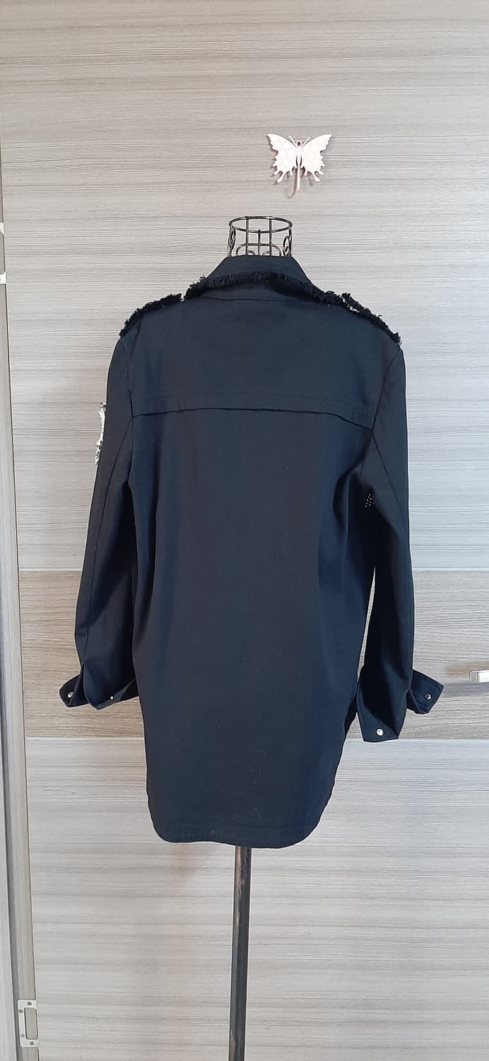 에고이스트 블랙 패치 남방 스타일굿 상품이미지4