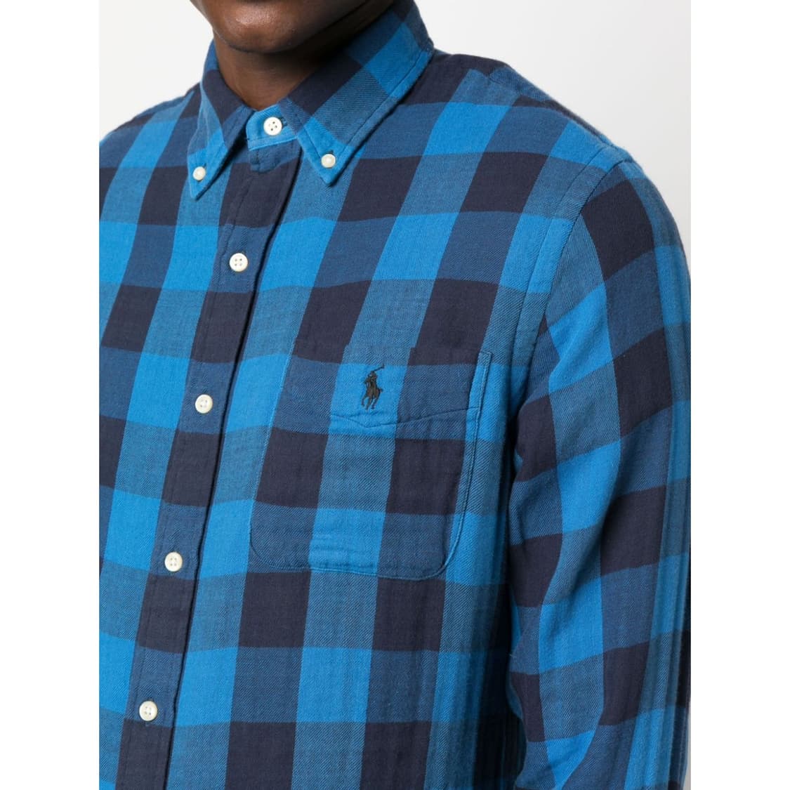 폴로 랄프로렌 블루 체크 버팔로 셔츠 m 클래식핏 신형탭 상품이미지3