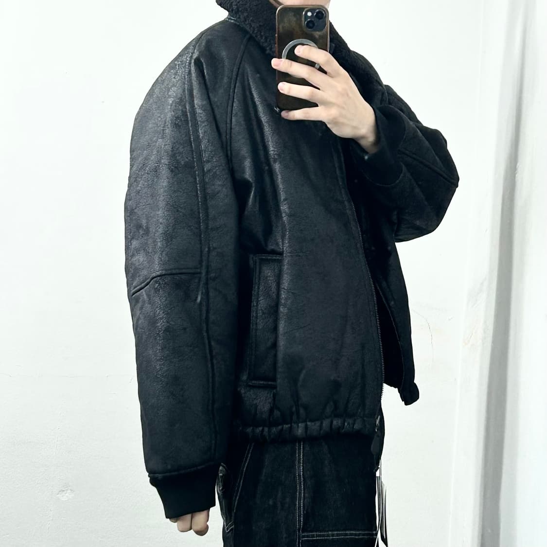 (새상품) 토니호크 시어링 무스탕 자켓 상품이미지4