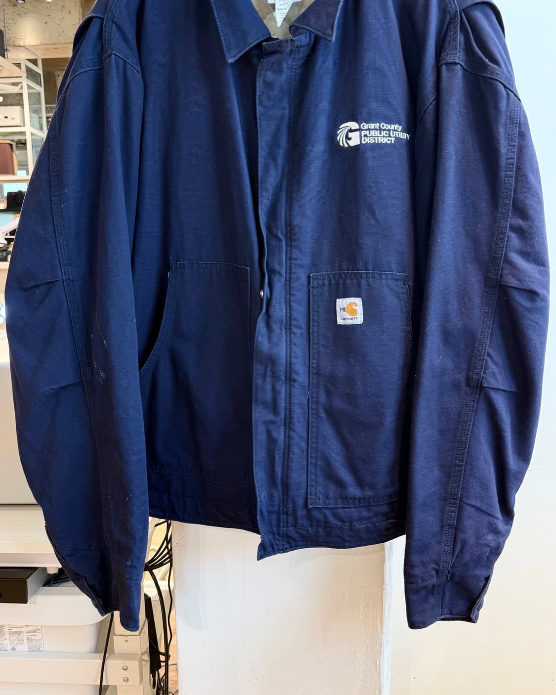 칼하트 FR 네이비 워크 자켓 상품이미지6