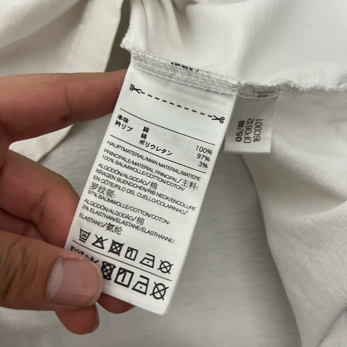 Y-3 로고 오버사이즈 반팔 화이트 상품이미지5