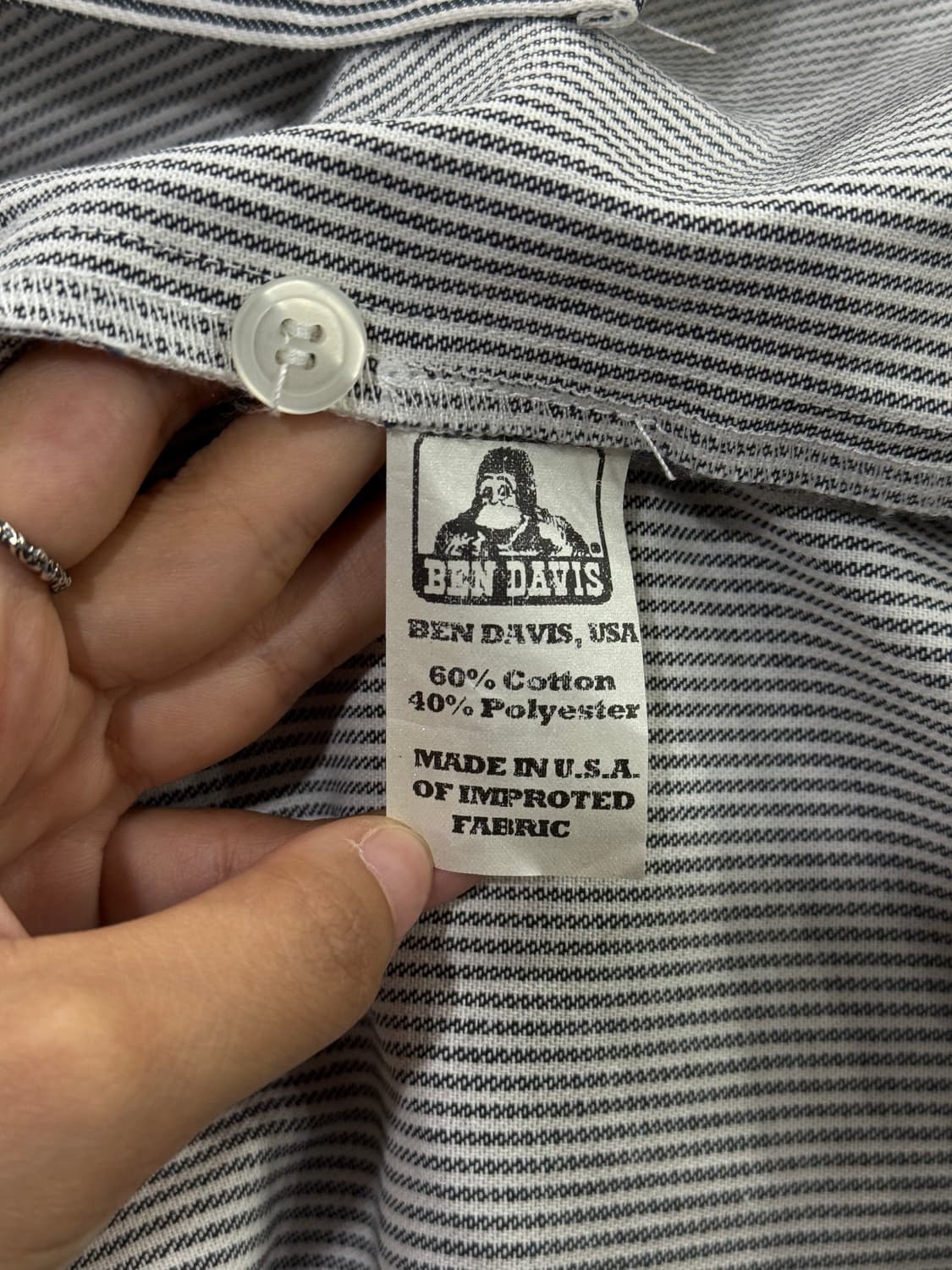벤데이비스 미제 히코리 워크셔츠 상품이미지10