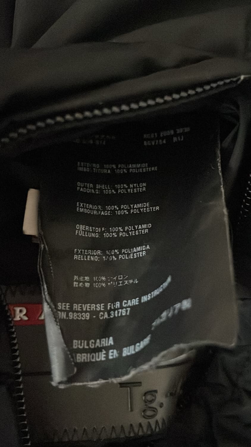 프라다 스포츠 리버시블 후드 다운 자켓 상품이미지4