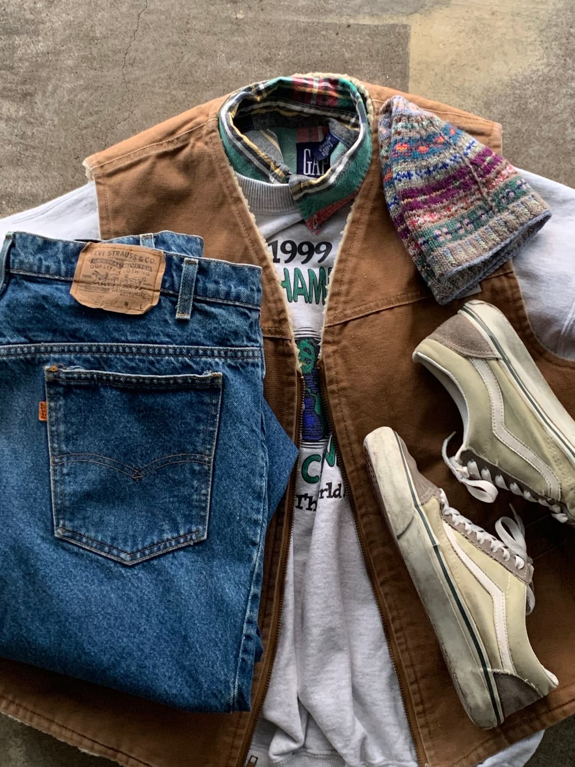 올드 갭 버튼다운 체크 셔츠 상품이미지7