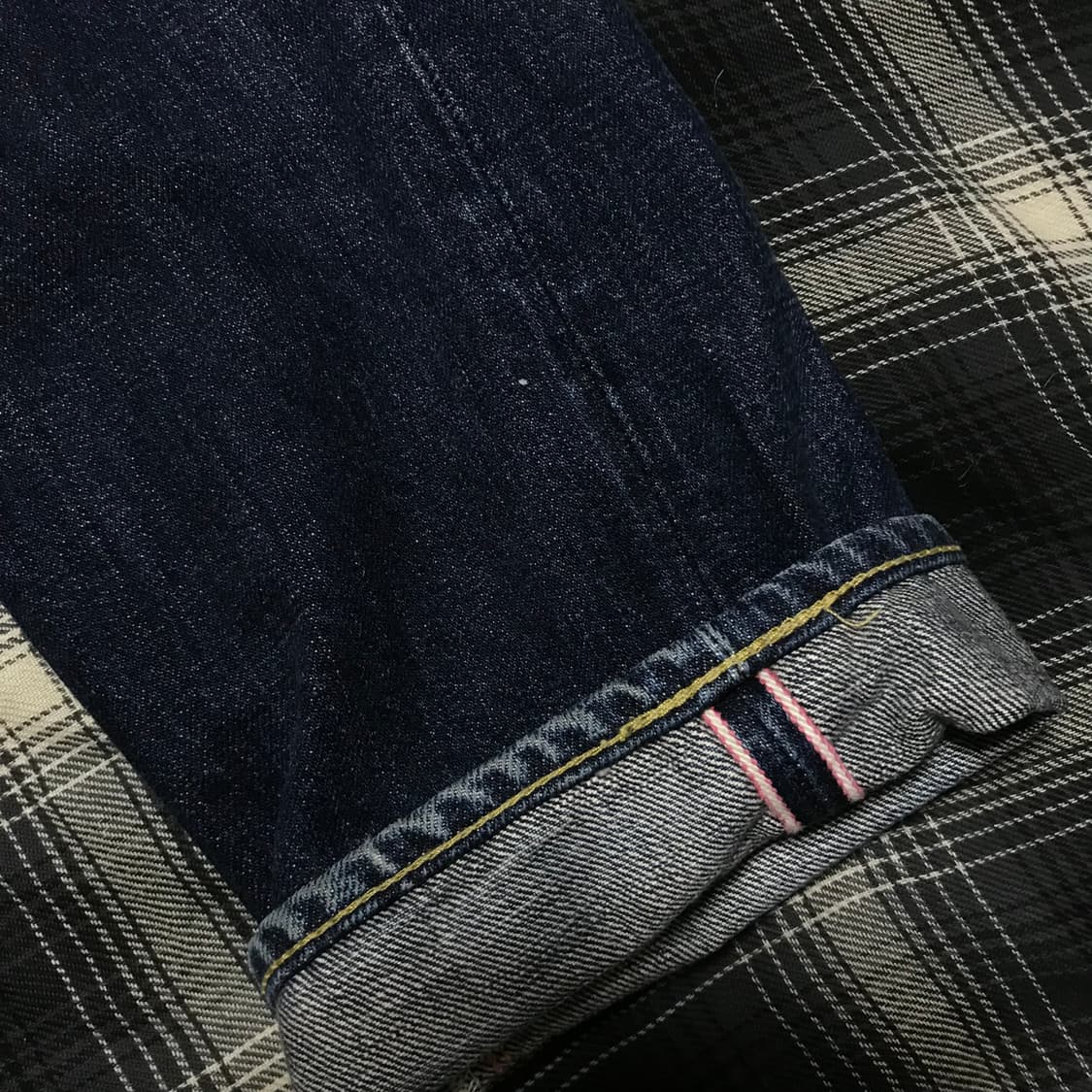 재팬 momotaro 핑크 셀비지 데님 슬림 스트레이트 30 상품이미지3