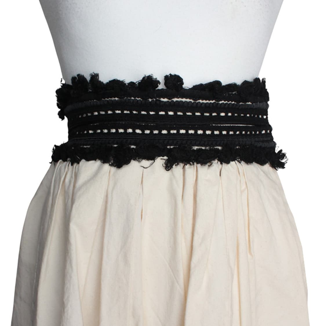 이자벨 마랑 블랙 테슬 순면 스커트 44 상품이미지4