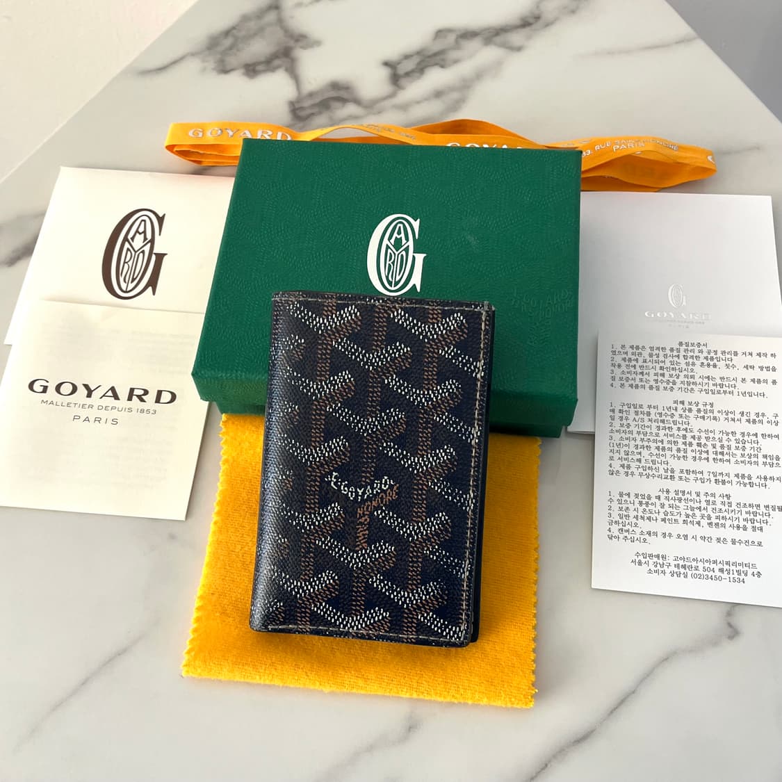 [A급/정품] 고야드 생피에르 카드지갑 네이비 반지갑 상품이미지10