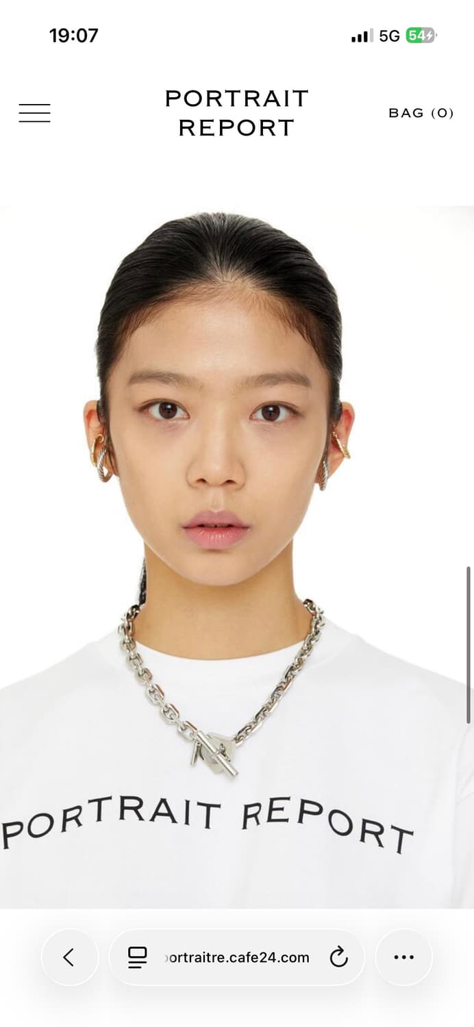 포트레이트리포트 체인 목걸이 실버 스몰 상품이미지1
