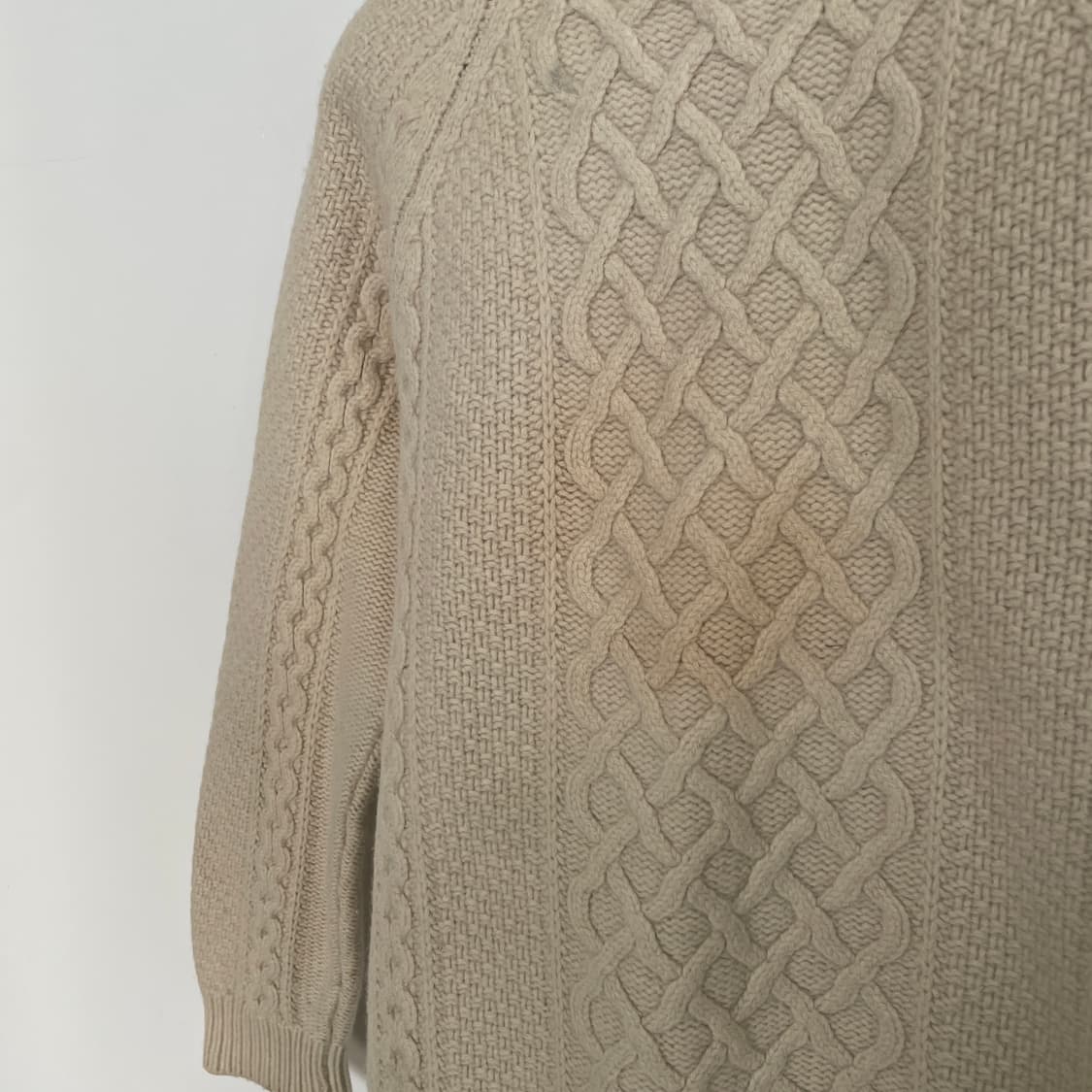 알렉산더맥퀸 스컬 자수 케이블 니트 상품이미지5