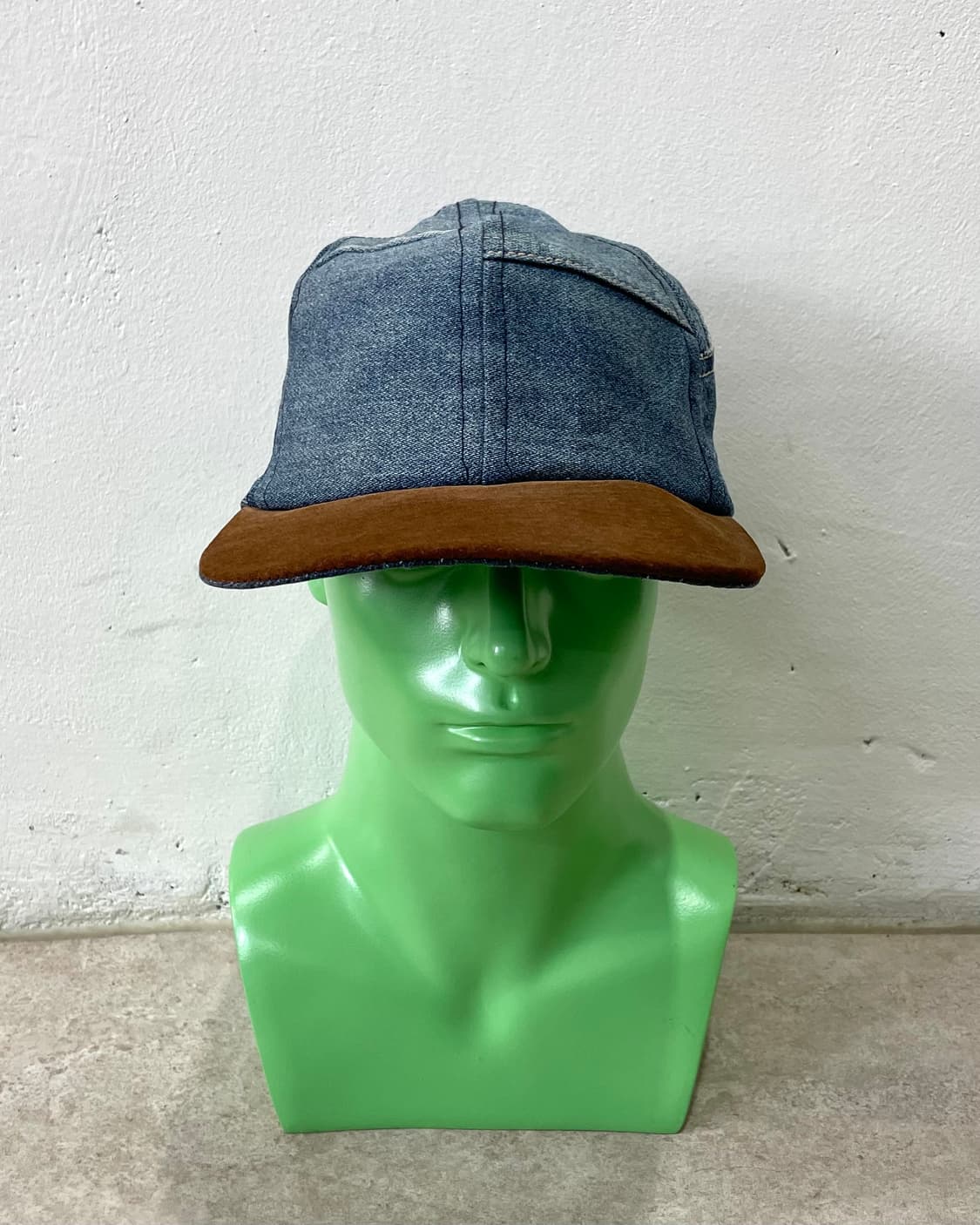 denim patchwork brown cap hat  상품이미지2
