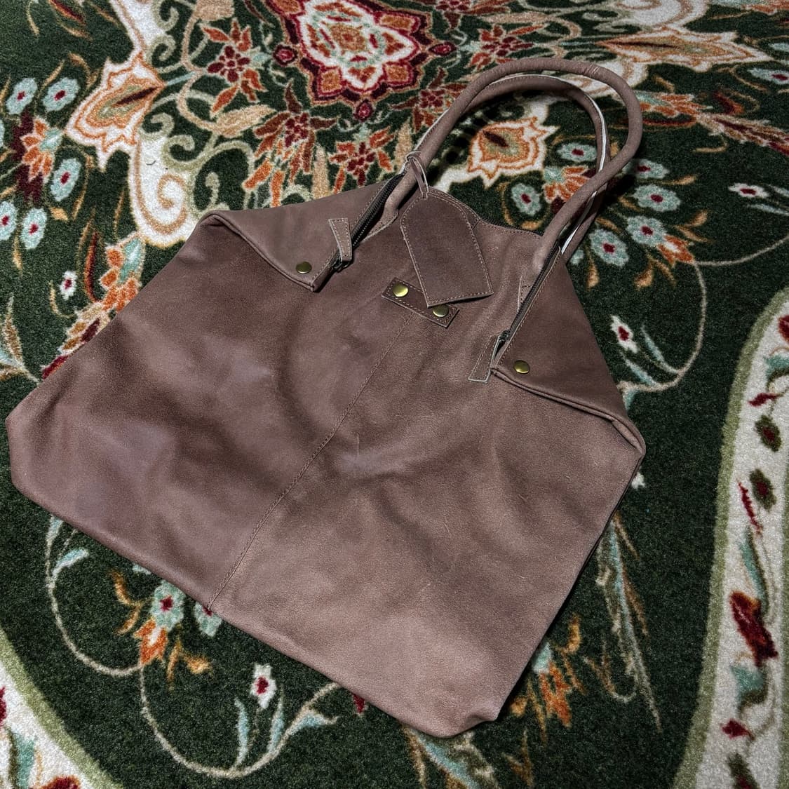 handmade cowhide tote bag 상품이미지2