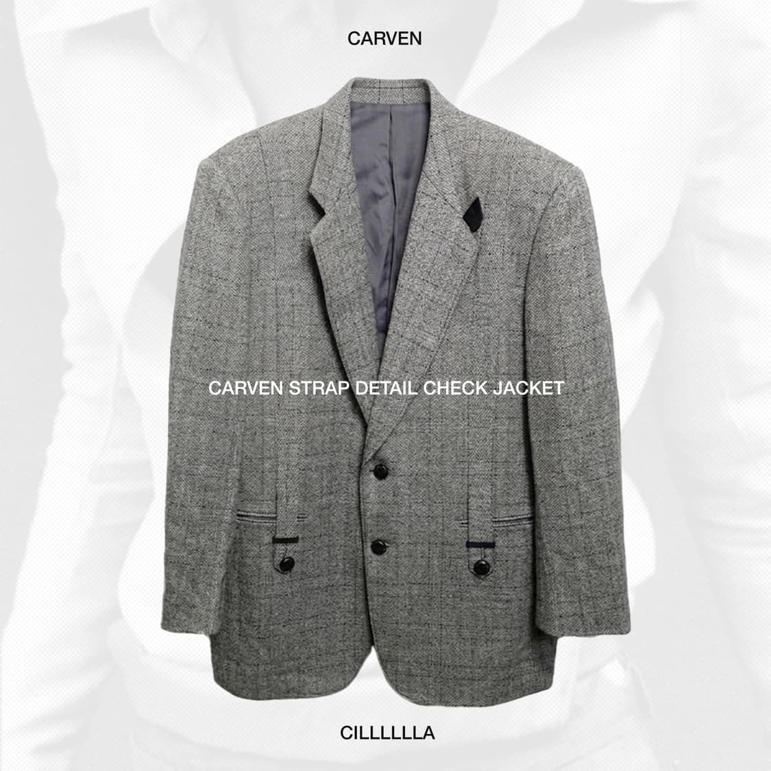 [100] CARVEN 까르벵 스트랩 디테일 자켓 상품이미지1