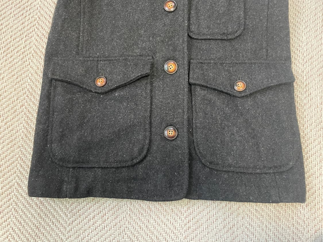 빈티지 켈렌 다크그레이 후드 울 베스트  J03733 상품이미지3