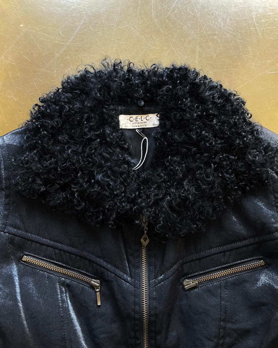 Ca Et La サエラ Tibet Lamb Fur Trim Jacket 상품이미지5