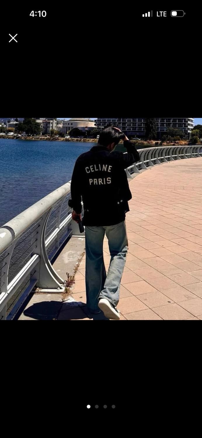 [에이티즈 착용] 셀린느 24ss 코듀로이 트러커 자켓 상품이미지1