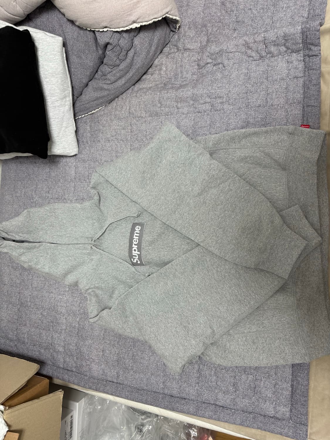 [M]슈프림 헤더그레이 후드티 상품이미지1