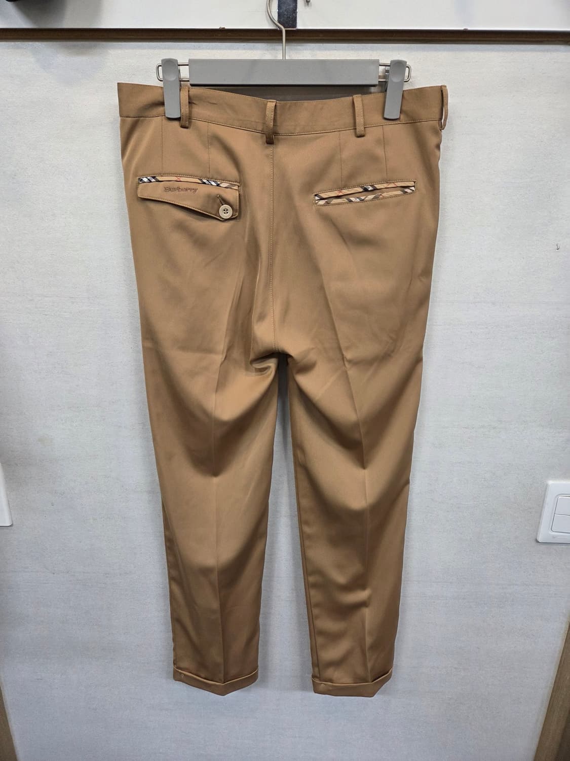 버버리 올드스쿨 빈티지 투턱 카브라 슬렉스 팬츠 대략 32 상품이미지2