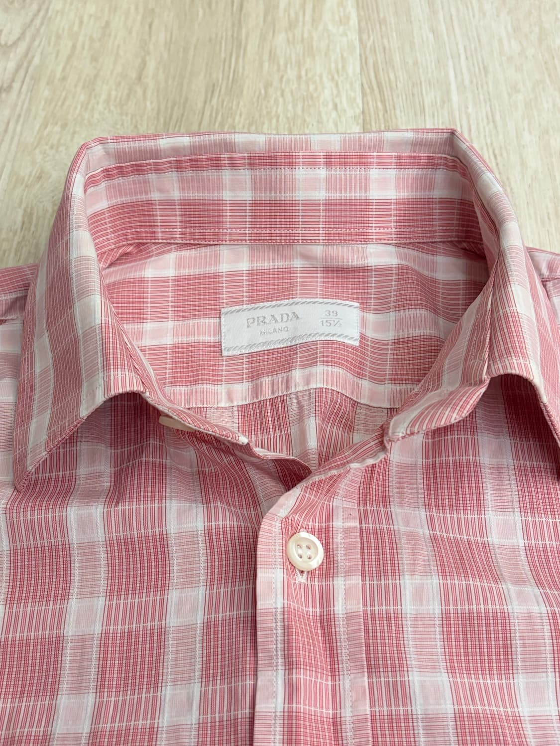 프라다 남자 셔츠 체크 39사이즈 상품이미지7