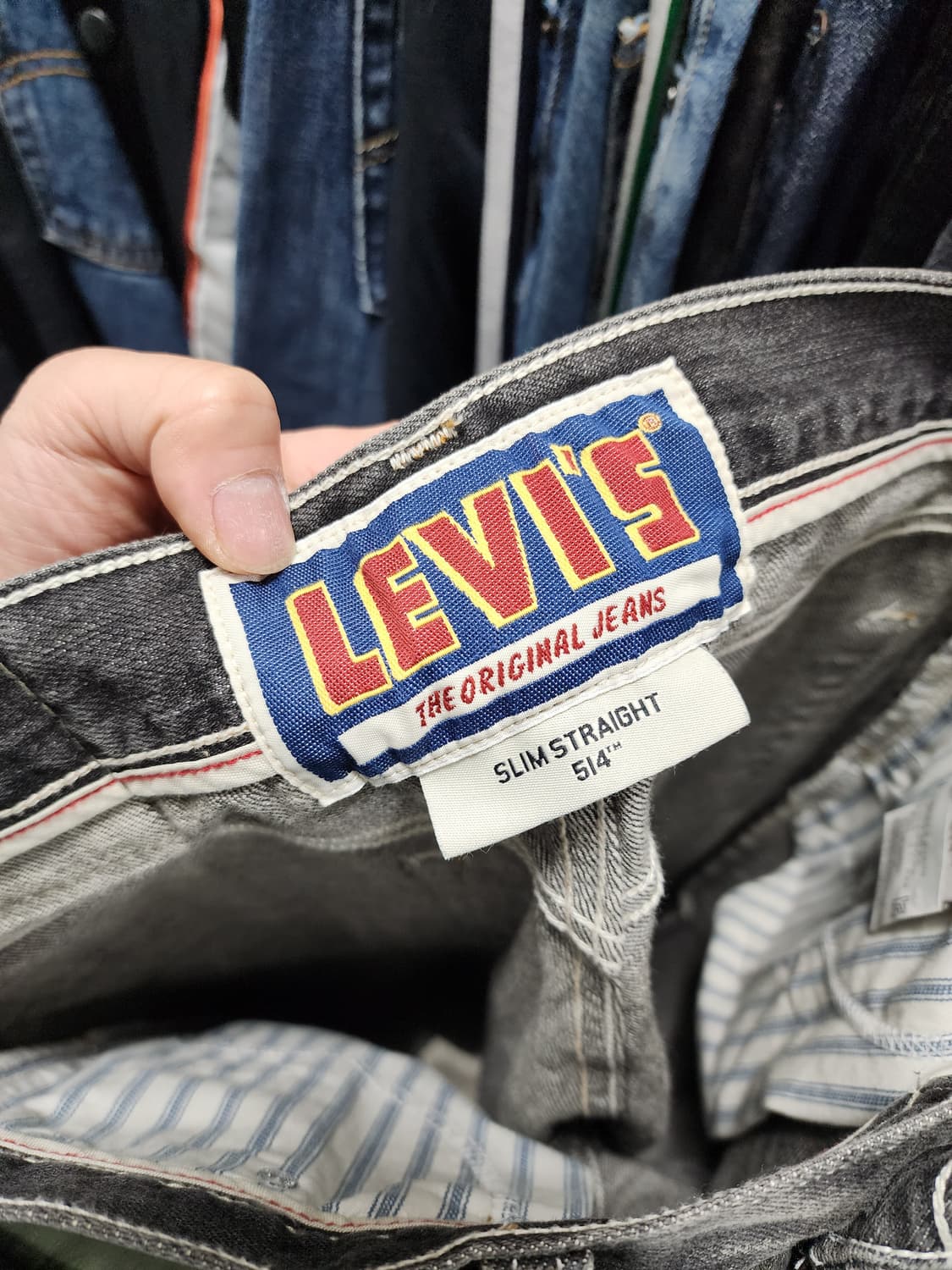 리바이스 514 빈티지 흑청 데님 팬츠 상품이미지6