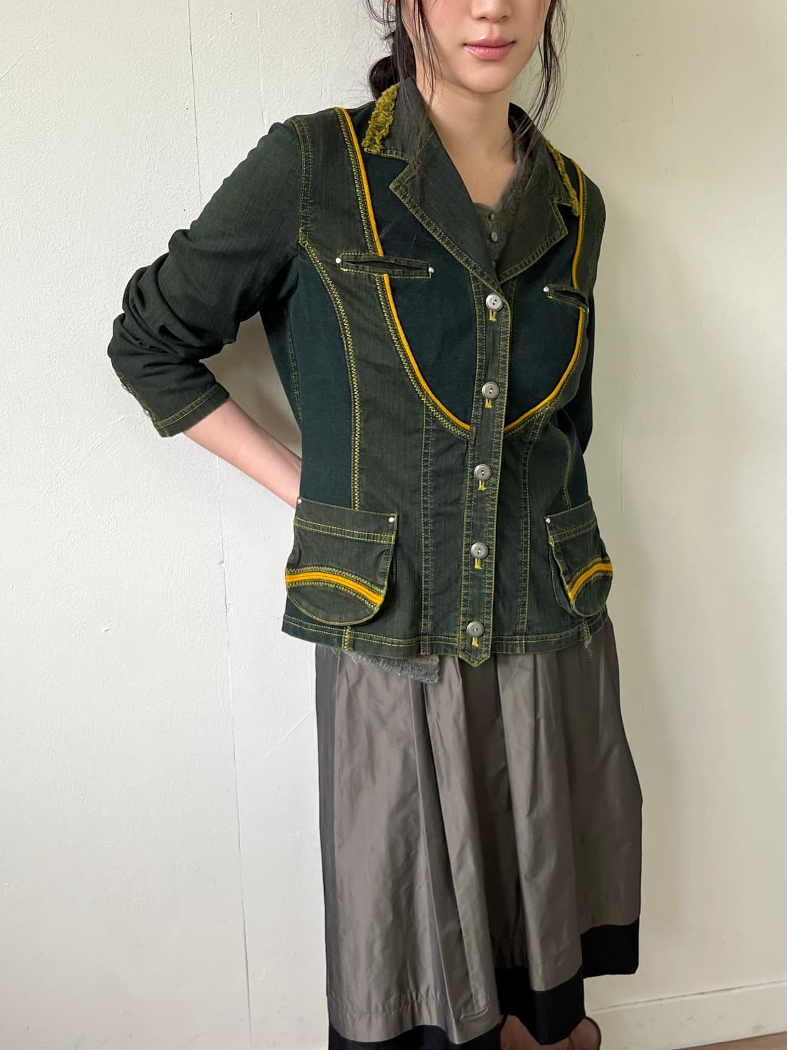 칸사이 야마모토 데님 자켓 상품이미지5