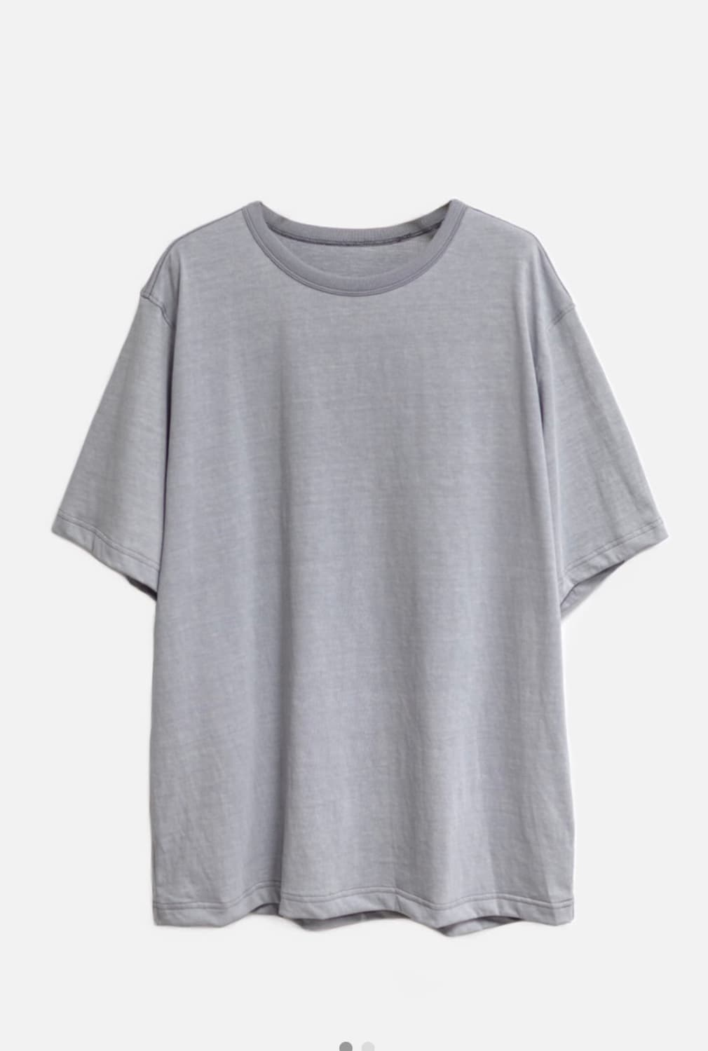 고낙 washed half sleeve 워시드 하프 슬리브 그레이 상품이미지1