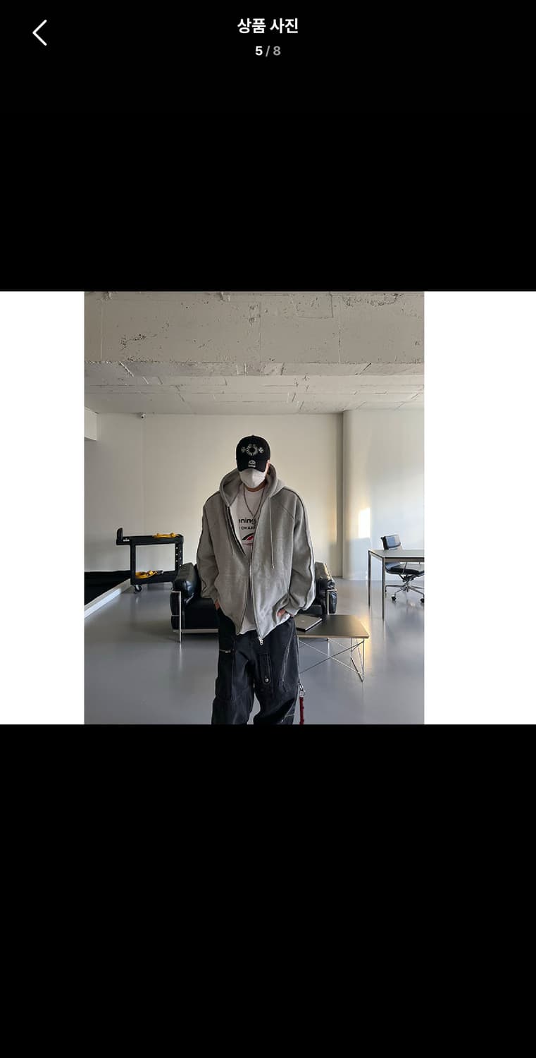 Free / 그레이 ) 데끼 오버핏 후드 집업 상품이미지5