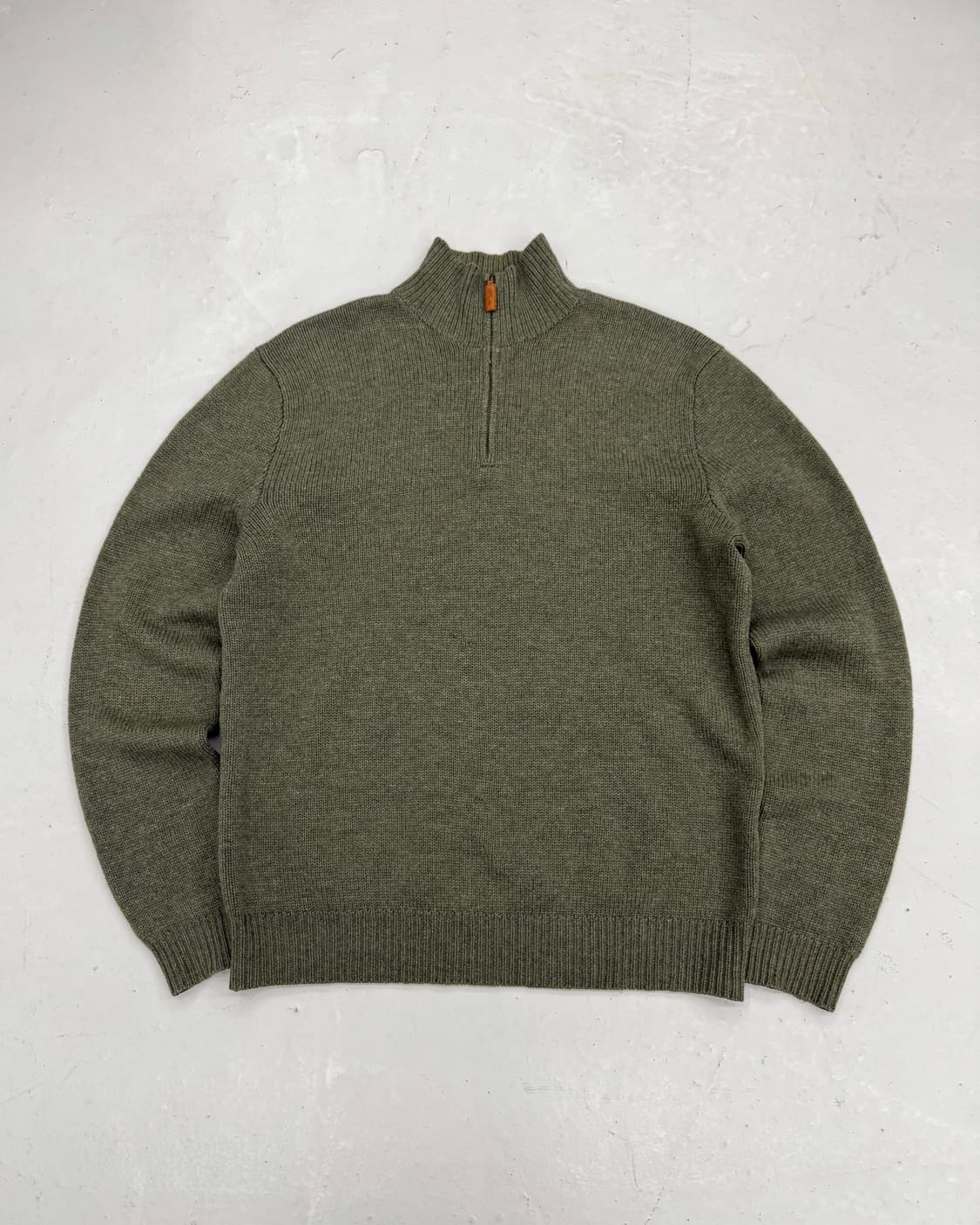 폴로 jpn 카키 하프집업 니트 상품이미지1