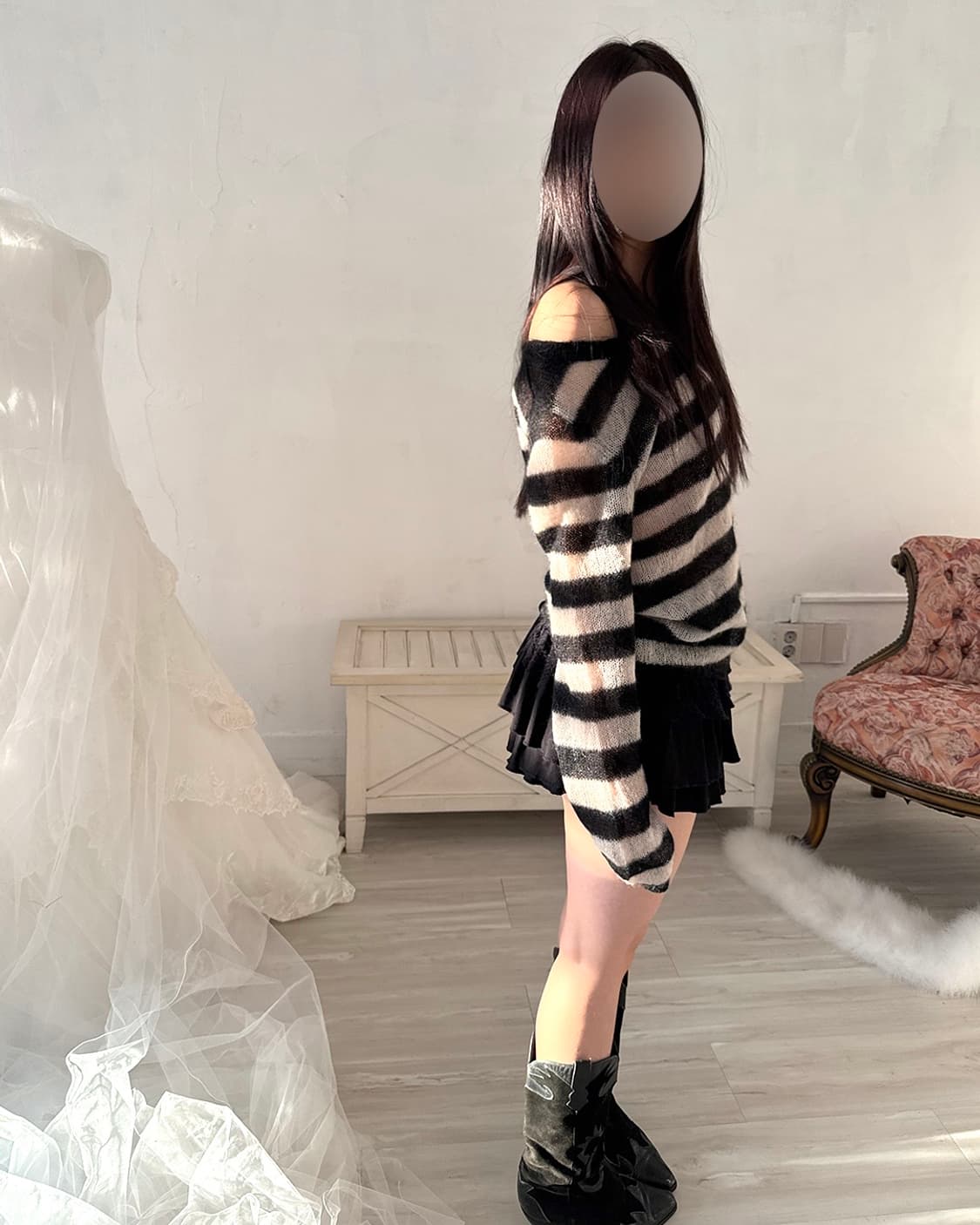 Mohair stripe knit 상품이미지3