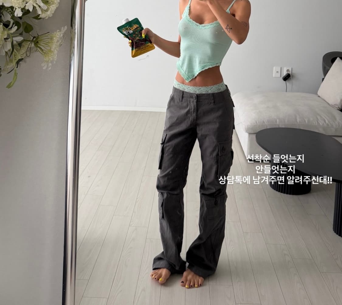 ODOR Range cargo pants Grey 상품이미지2