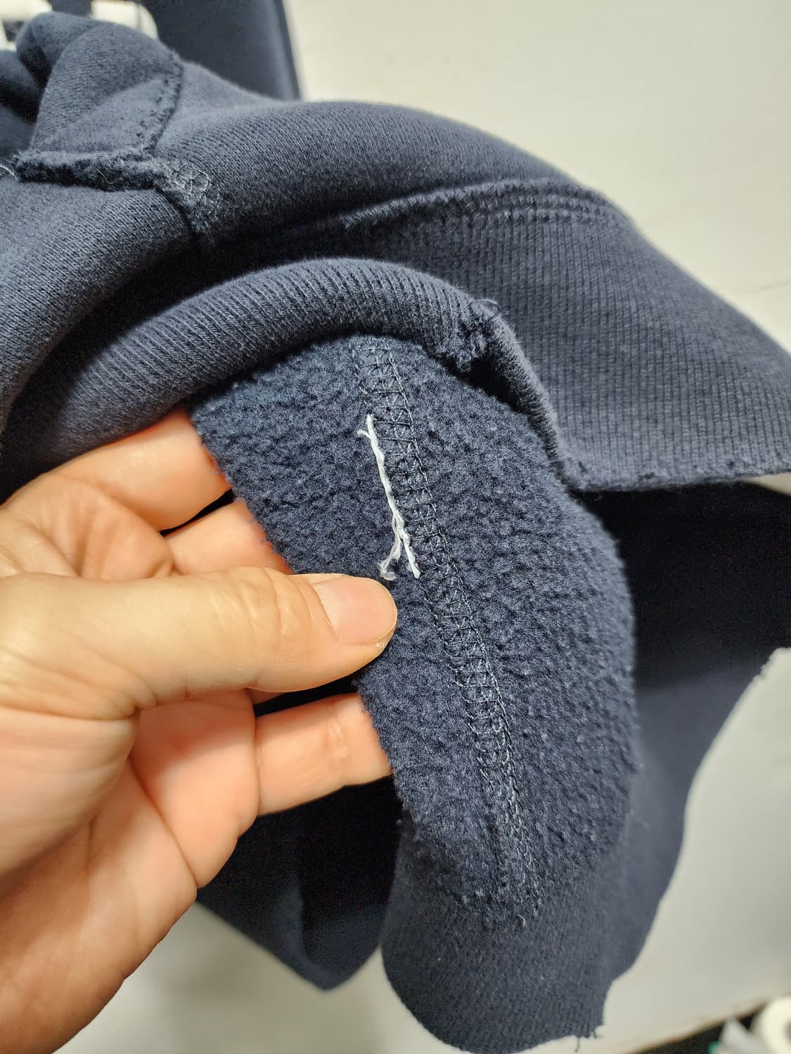 아베크롬비 그런지 네이비 후드집업 XL 상품이미지5