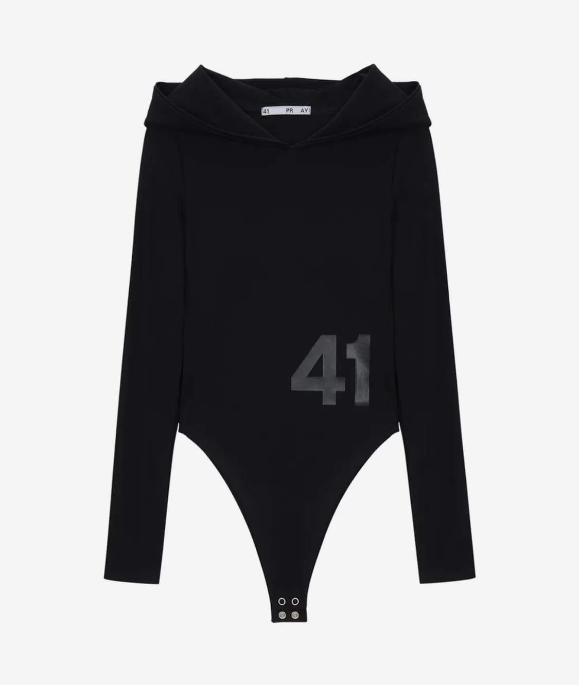 41pray 사일프레이 Hoodie Bodysuit / Black 상품이미지2