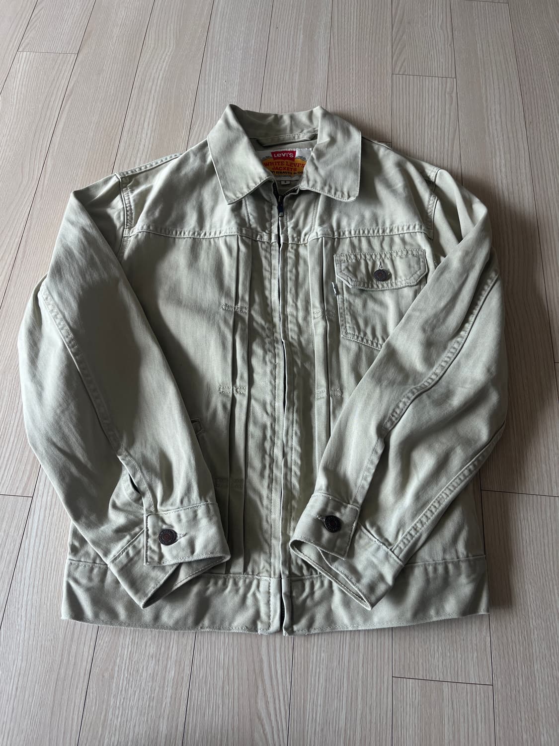 리바이스 화이트택 빈티지 트러커자켓 S 상품이미지3