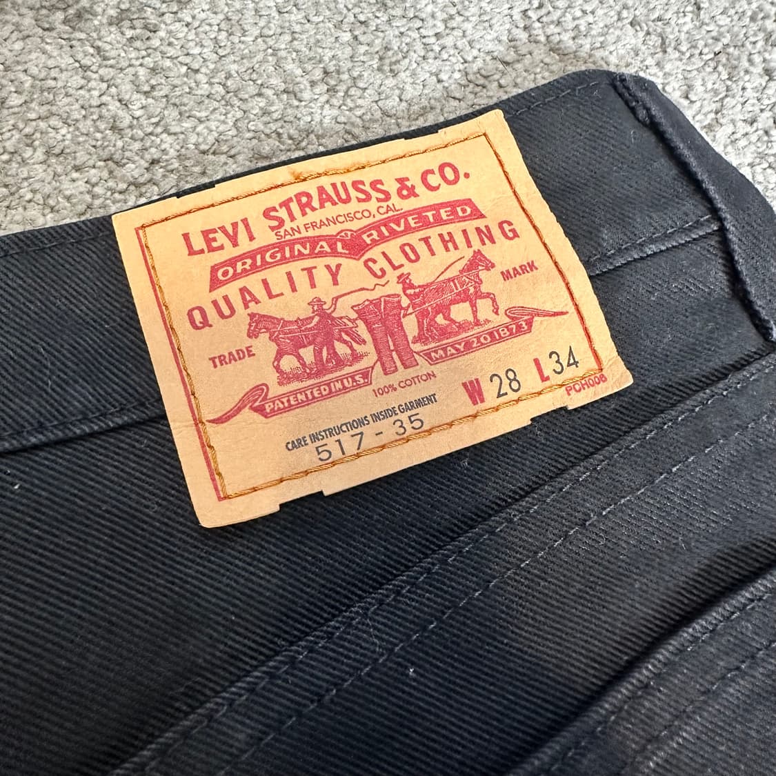 리바이스517 블랙 부츠컷 데님(28) 상품이미지7