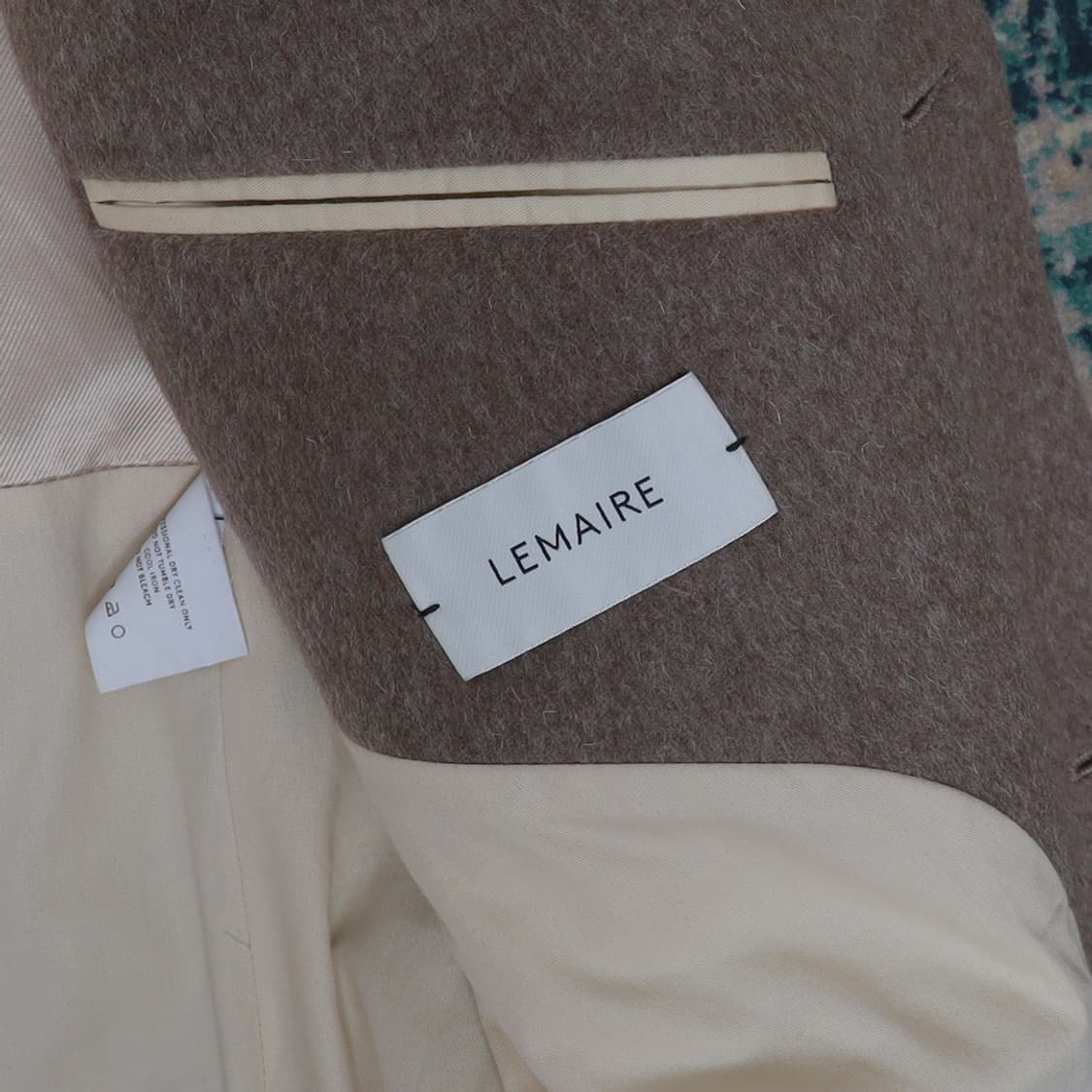 Lemaire 르메르 17FW 울/모헤어 싱글 코트 브라운 46 상품이미지2