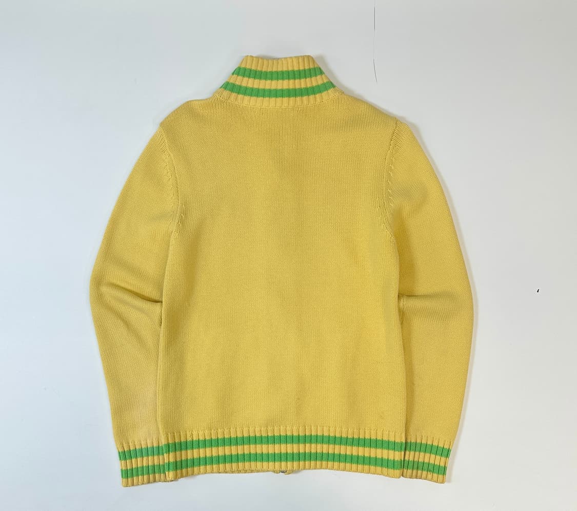 폴로 2way 니트 레몬 풀집업 L 상품이미지2