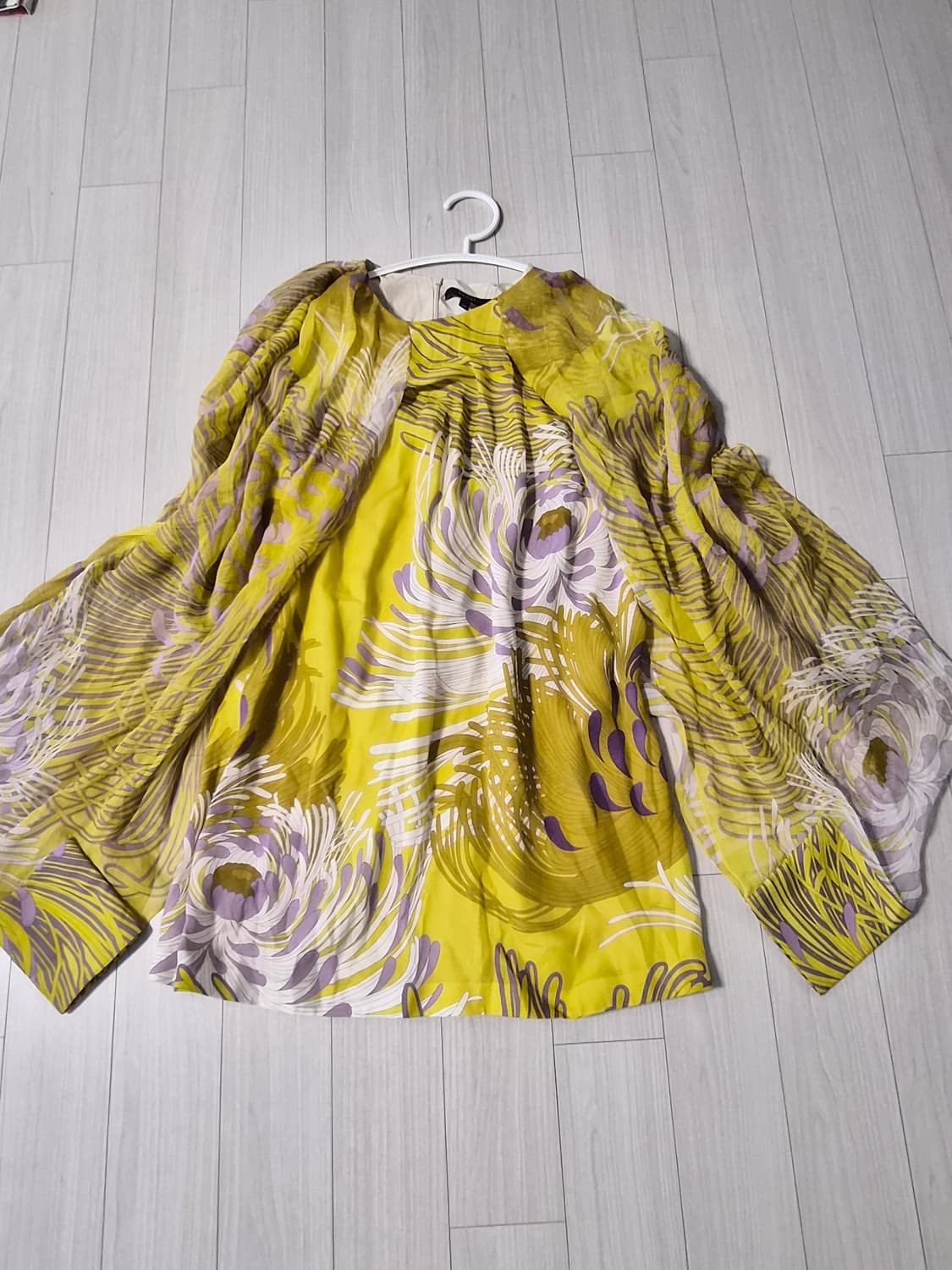 구찌 플로럴 실크 블라우스/셔츠 (Gucci Floral Silk Blo 상품이미지5